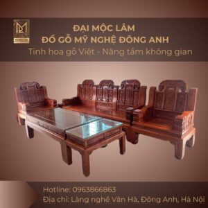 Bộ bàn ghế gỗ nguyên khối ( Giá liên hệ)